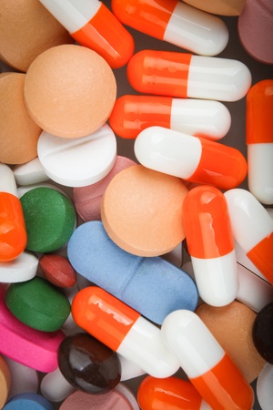 pills and capsules.の写真素材