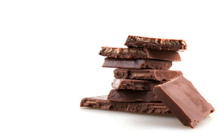 Chocolate Isolated On Whiteの写真素材