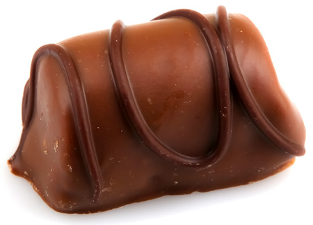 Chocolate Truffles Isolated On White Backgroundの写真素材