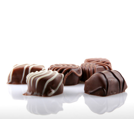 Chocolate Isolated On White Backgroundの写真素材