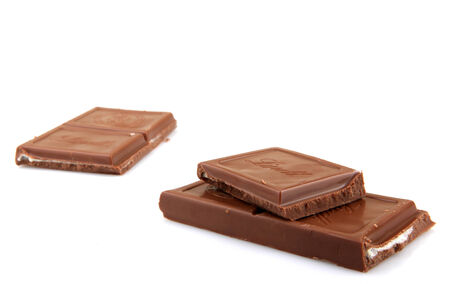 AYTOS, BULGARIA - MAY 10, 2014: Lindt Swiss milk chocolate. Lindt is recognized as a leader in the market for premium quality chocolate.のeditorial素材