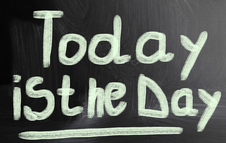 today is the dayの写真素材