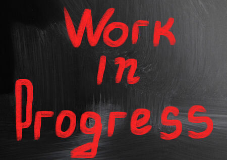 work in progressの写真素材