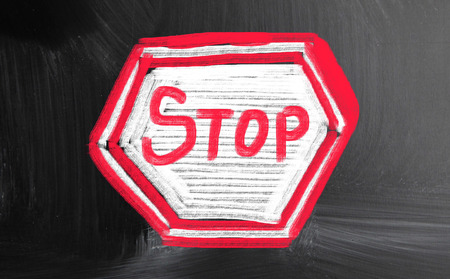 stop conceptの写真素材