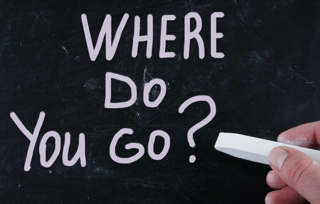 where do your go?の写真素材