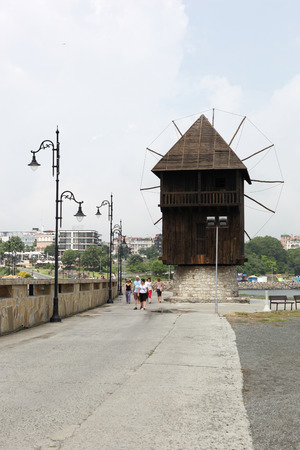 People visit Old Town on June 18, 2014 in Nessebar, Bulgaria. 