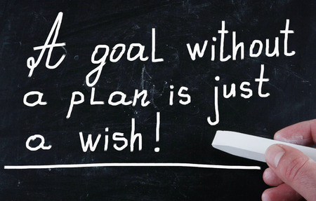a goal without a plan is just a wishの写真素材
