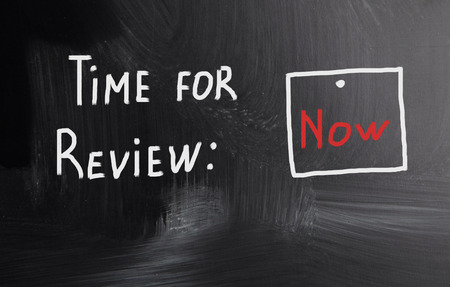 time for reviewの写真素材