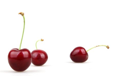 Cherry isolated on white background.