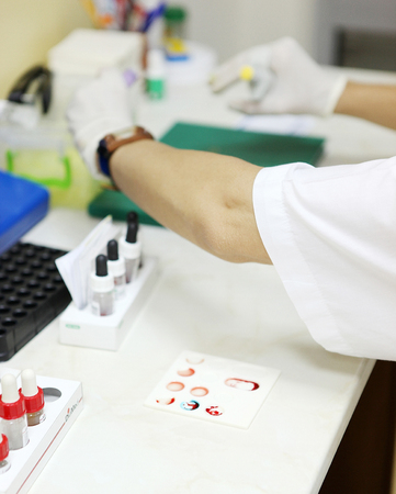 Blood test.の写真素材