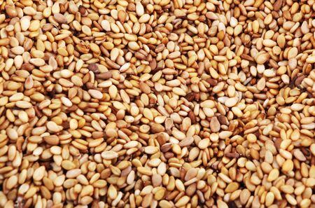 Sesame seeds background.の写真素材