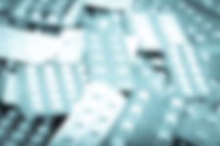Blurred abstract background of medicine pillsの写真素材