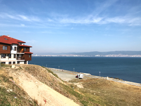 Nesebar, Bulgaria - October 06, 2017: Seaside resort and ancient old town Nesebar in Bulgaria.のeditorial素材