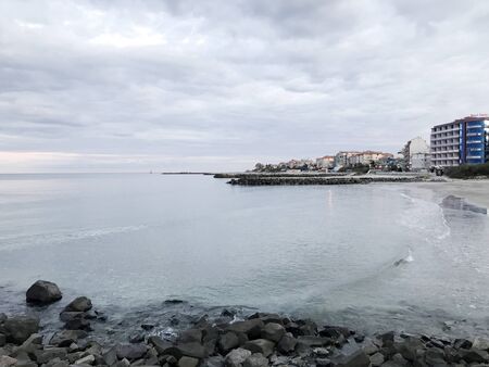 Seaside in the autumnのeditorial素材