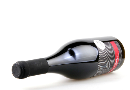 Pomorie, Bulgaria - December 09, 2017: Bottle Of Salty Hills Red Wine From Black Sea Gold - Isolated On White.のeditorial素材