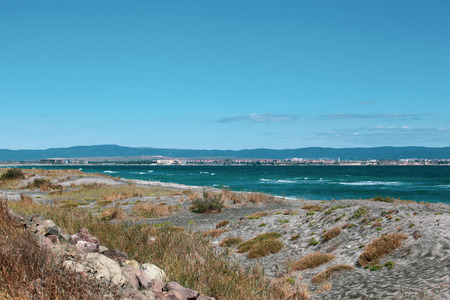 Beautiful sea view from Pomorie, Bulgaria.