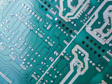 Computer circuit board, close up.の写真素材