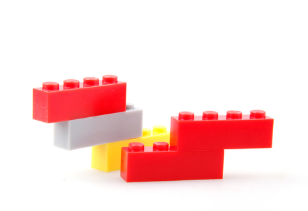 Plastic Toy Blocks Encourage Learning Through Playの写真素材