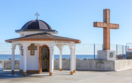 View from the town of Pomorie, Bulgaria.の写真素材
