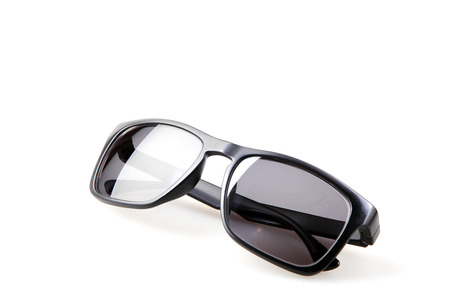 Black Sunglasses Isolated On White Backgroundの写真素材