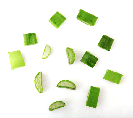 Aloe Vera On Whiteの写真素材