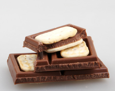 AYTOS, BULGARIA - JUNE 13, 2016: Milka TUC Sandwich chocolate. Milka is a traditional brand of chocolate confection which originated in Switzerland in 1825.のeditorial素材