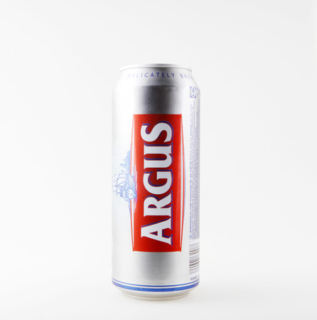 Pomorie, Bulgaria - April 26, 2019: Argus Alcohol Free Beer.のeditorial素材