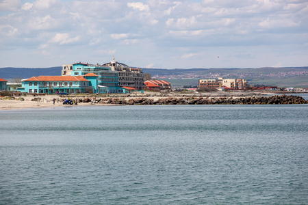 Beautiful Beach And Incredible Sea In Pomorie, Bulgaria.