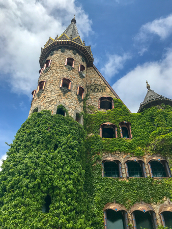 Beautiful View to Medieval Castle In Summerの写真素材