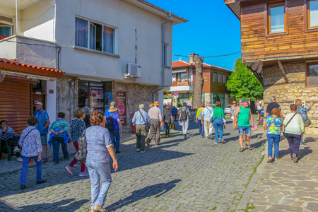 Nesebar, Bulgaria - May 29, 2019: Nesebar (Often Transcribed As Nessebar) Is An Ancient City And One Of The Major Seaside Resorts On The Bulgarian Black Sea Coast, Located In Burgas Province.のeditorial素材