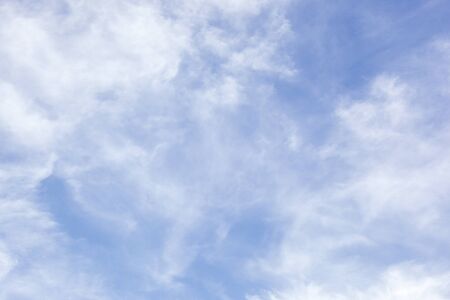 Shot of white clouds on blue sky