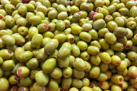 Full Frame Shot Of Olives For Sale At Marketの写真素材