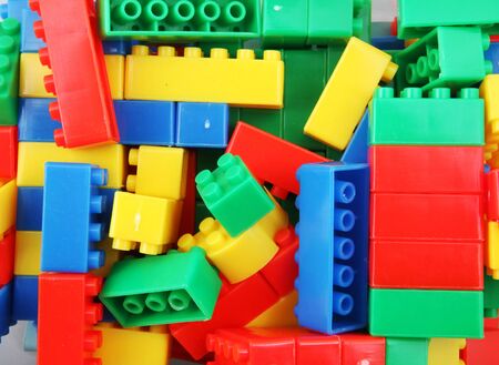 Photo Of Plastic Building Blocks Toyの写真素材