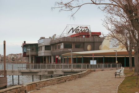 Pomorie, Bulgaria - February 07, 2020: Pomorie Is A Town And Seaside Resort In Southeastern Bulgariaのeditorial素材
