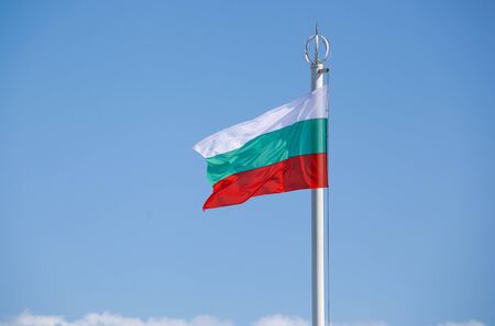 Image Of The Bulgarian Flag - White Green Red