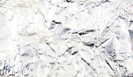 Close-Up Of Crumpled Aluminum Foil