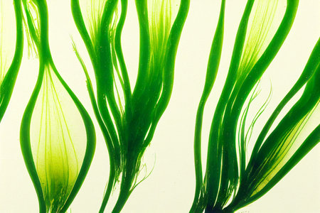 Illustrative image of Laminaria digitata (Algae). Algae is an informal term for a large and diverse group of photosynthetic eukaryotic organisms.の写真素材