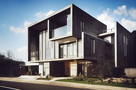 Illustrative image of a modern residential building