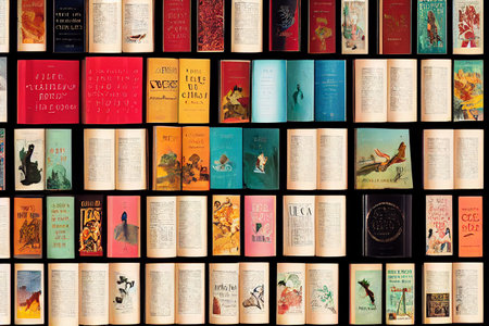 Illustrative image of new books in bookstore