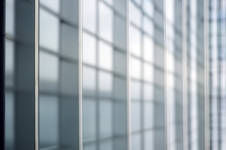 blurred abstract grey glass wall from building background. abstract architectural themeの写真素材