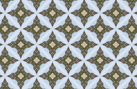 Image of geometric seamless pattern. Kaleidoscopic background