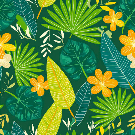 jungle seamless pattern background