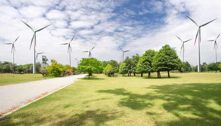 Generative Image Depicting Wind Turbines