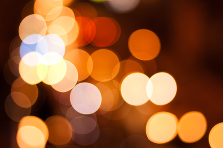 Abstract circular bokeh orange backgroundの写真素材