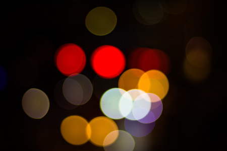 Abstract circular bokeh red backgroundの写真素材