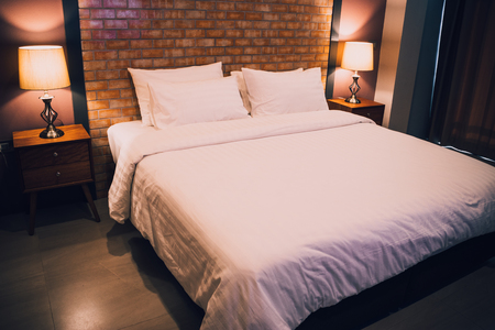 The interior design bedroom, modern, vintage.の写真素材