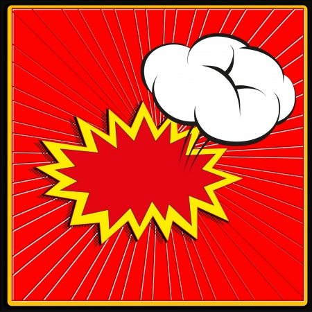 comic book explosion artのイラスト素材