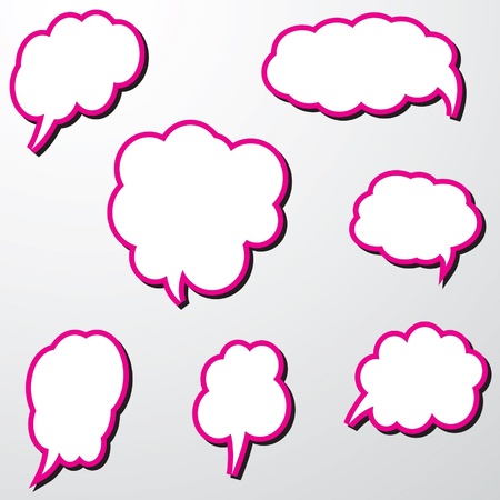 Speech bubbles vectorのイラスト素材