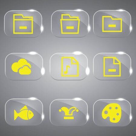 3d icons のイラスト素材