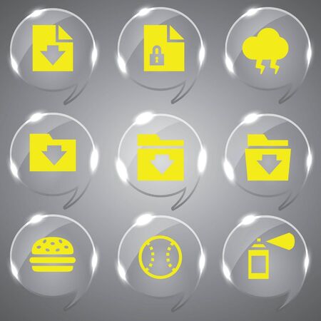 3d icons のイラスト素材